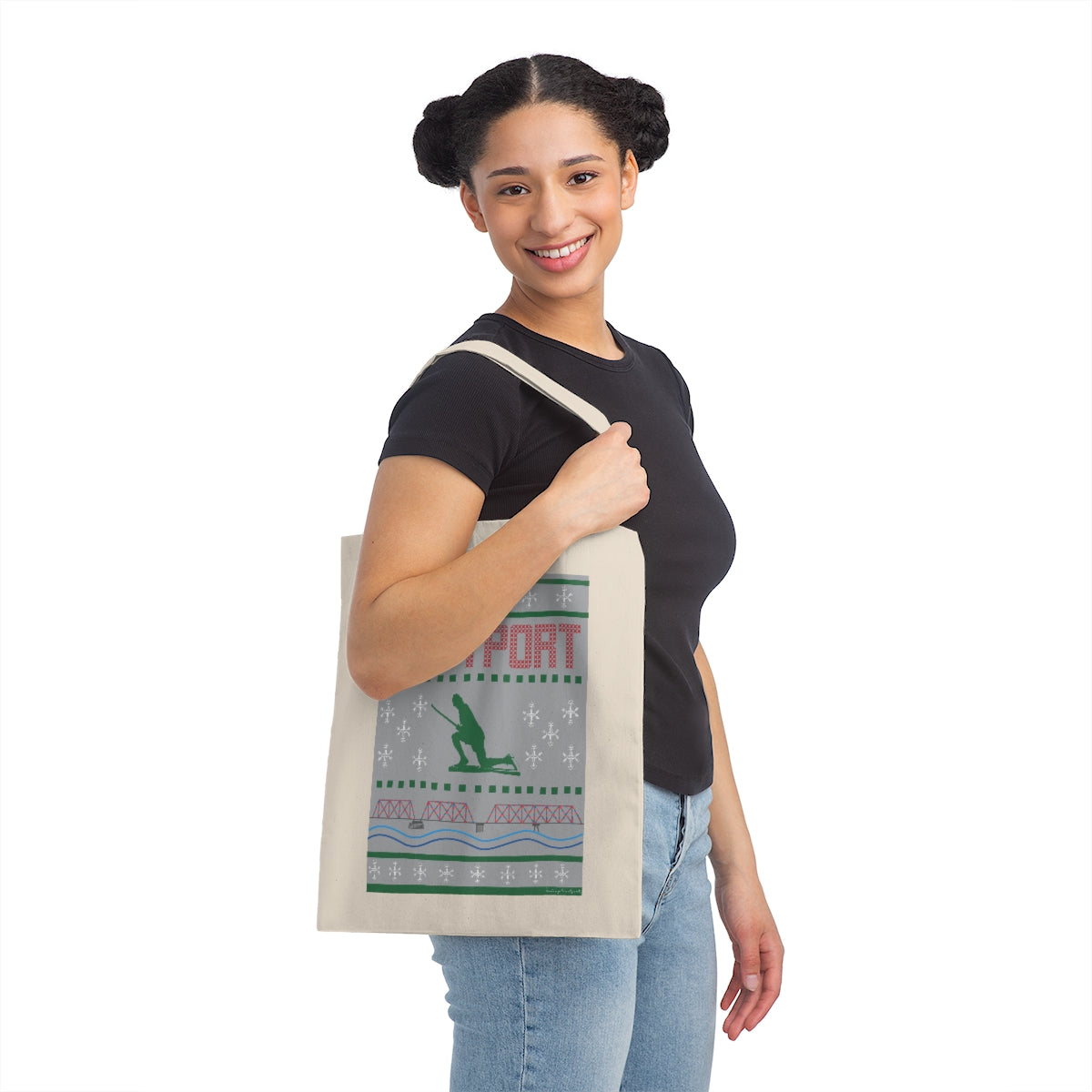 Westport Ugly Holiday Canvas Tote Bag