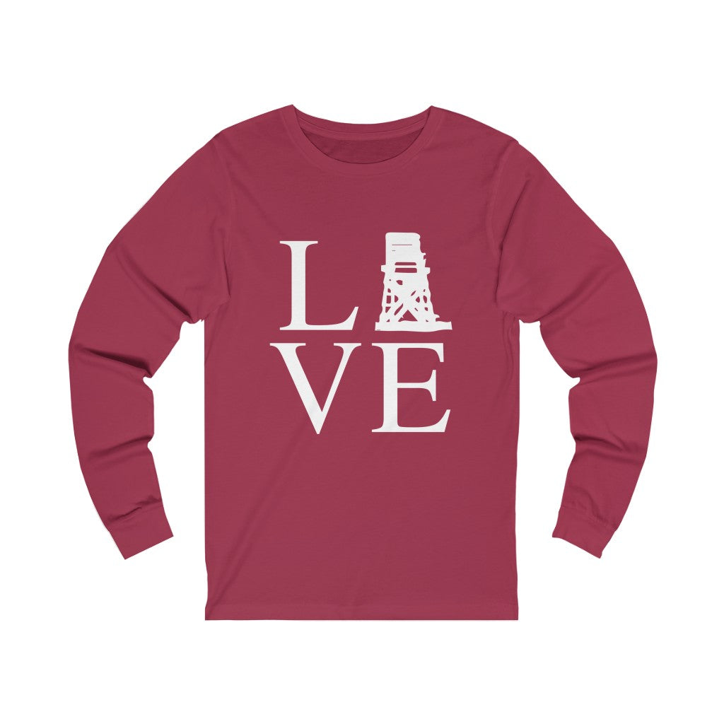 Fairfield Love (front) Unisex Jersey Long Sleeve Tee