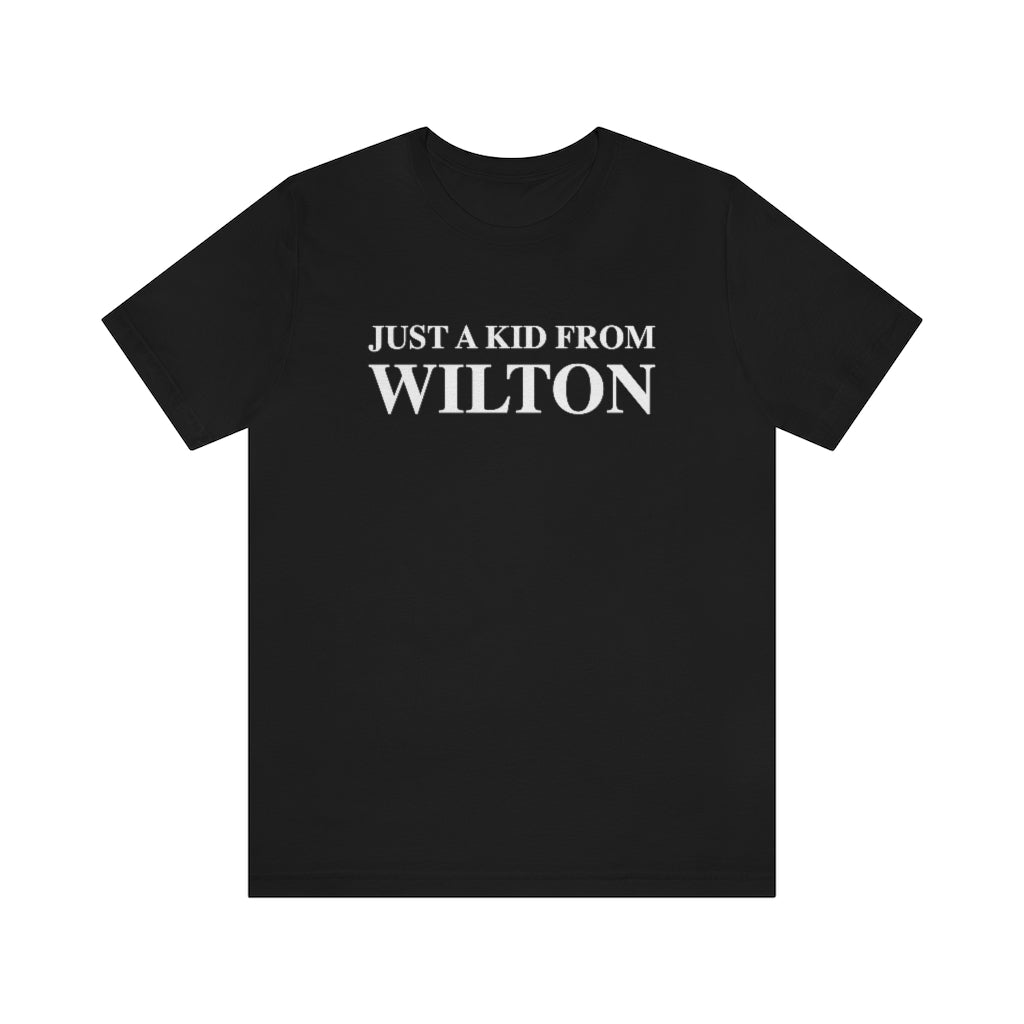 just a kid from wilton tee shirt