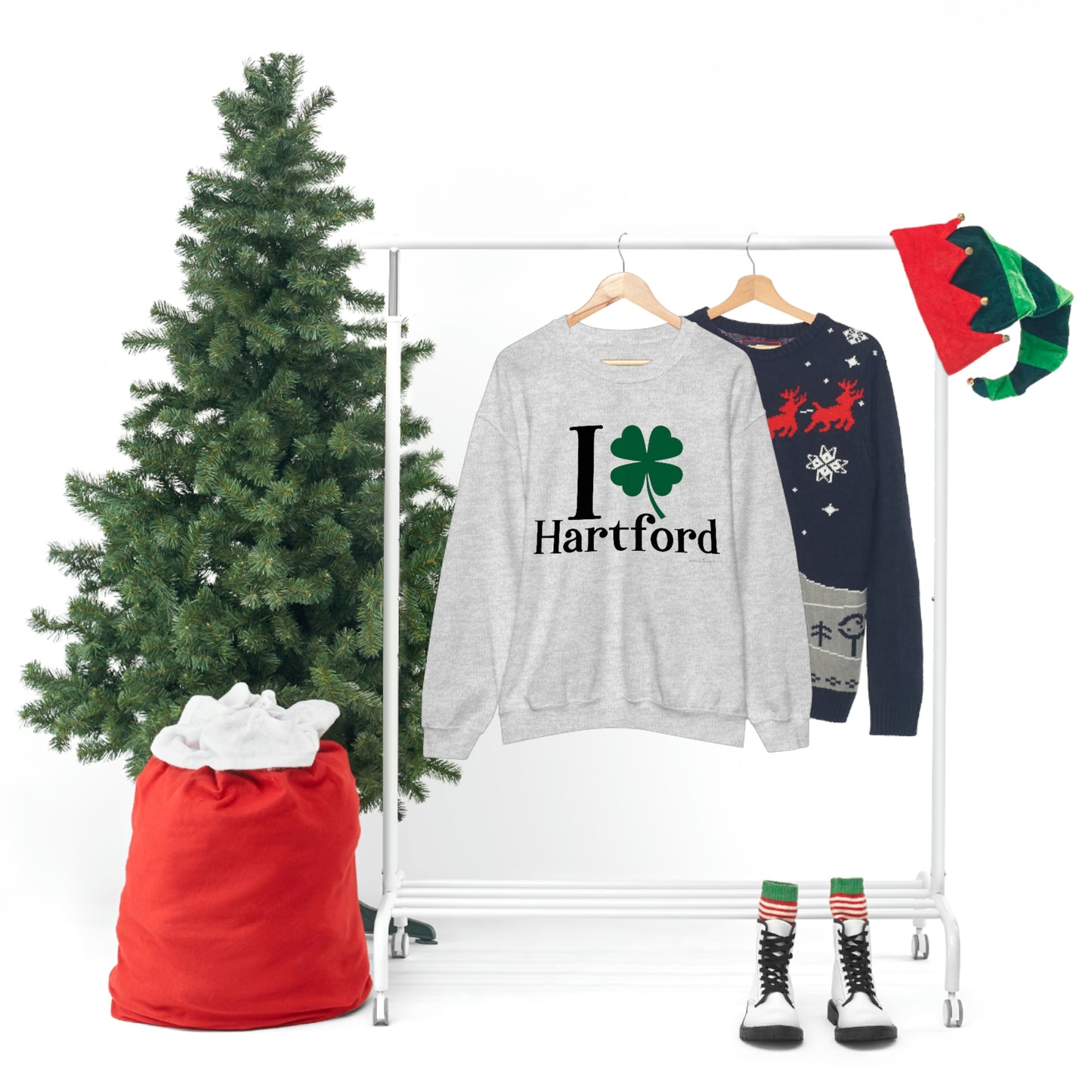 I Clover Hartford Unisex Heavy Blend™ Crewneck Sweatshirt