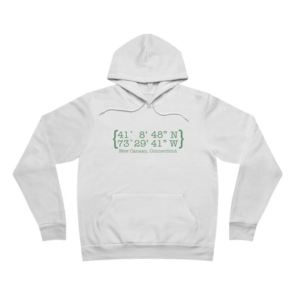  New Canaan Coordinates Unisex Sponge Fleece Pullover Hoodie  Does New Canaan, Connecticut always have a special place in your heart. The Coordinates collection marks the spot for the special place you have ties to.   Proceeds helps grow Finding New Canaan and Finding Connecticut's brand grow. 