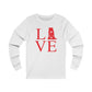 Fairfield ct love long sleeve tee shirt
