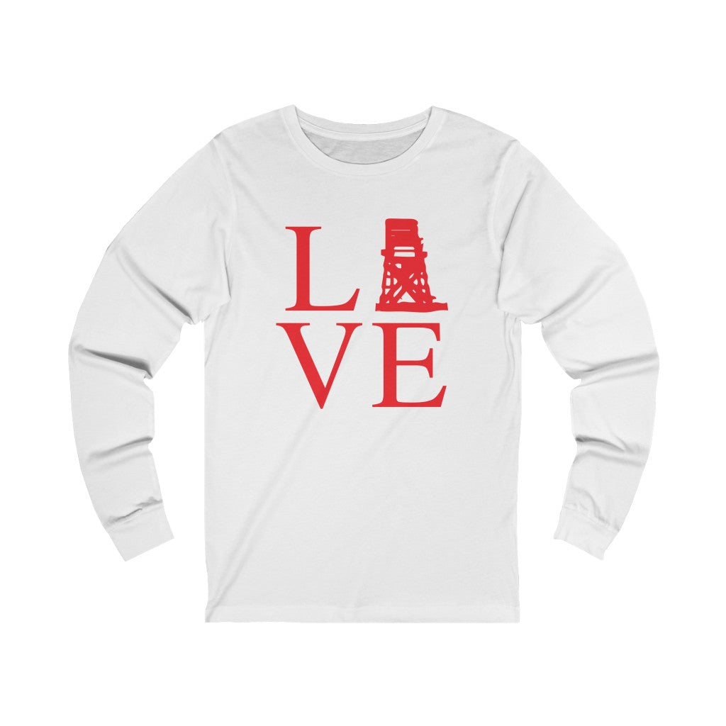 Fairfield ct love long sleeve tee shirt