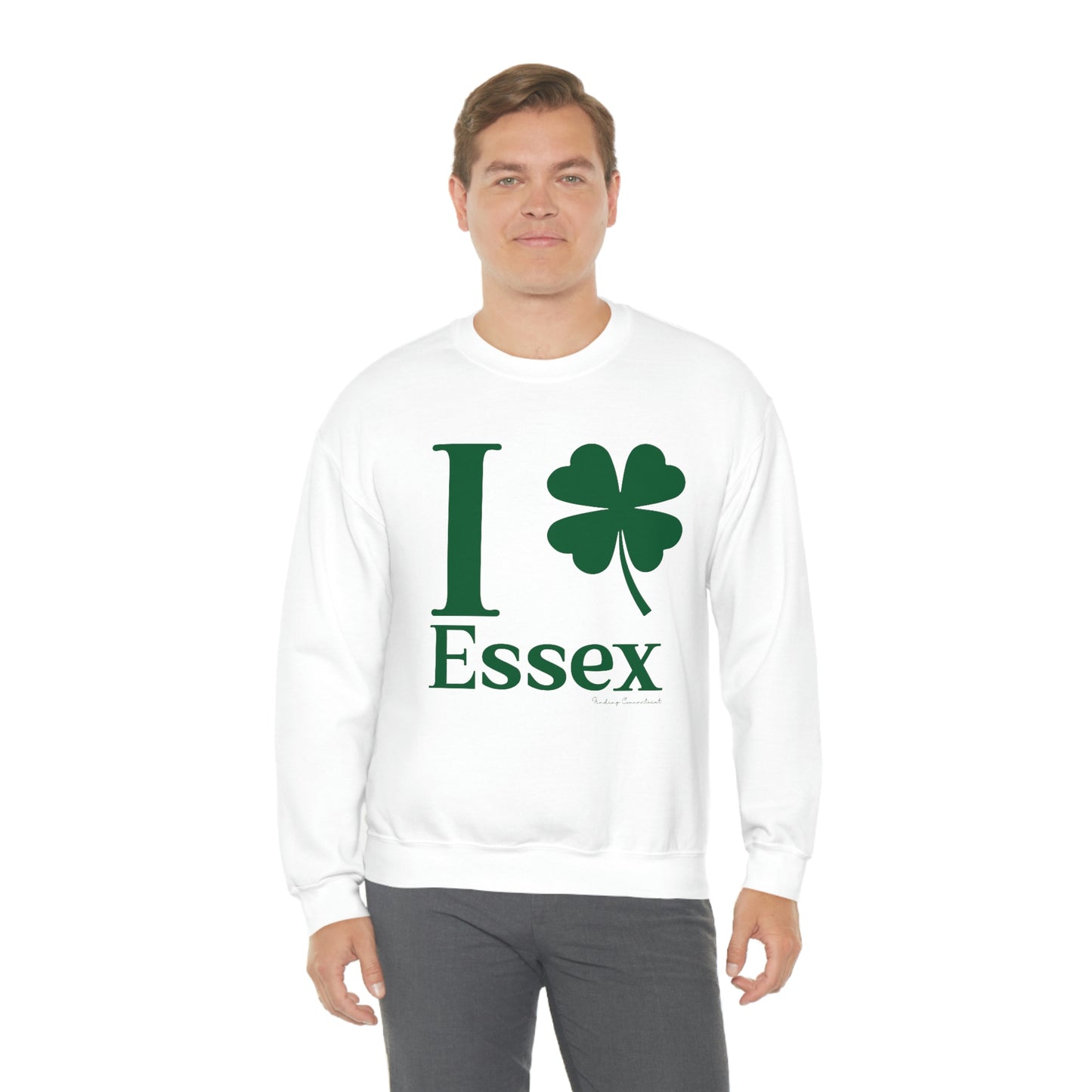 I Clover Essex (Green) Unisex Heavy Blend™ Crewneck Sweatshirt