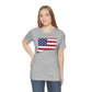 Connecticut American Flag Unisex Jersey Short Sleeve Tee