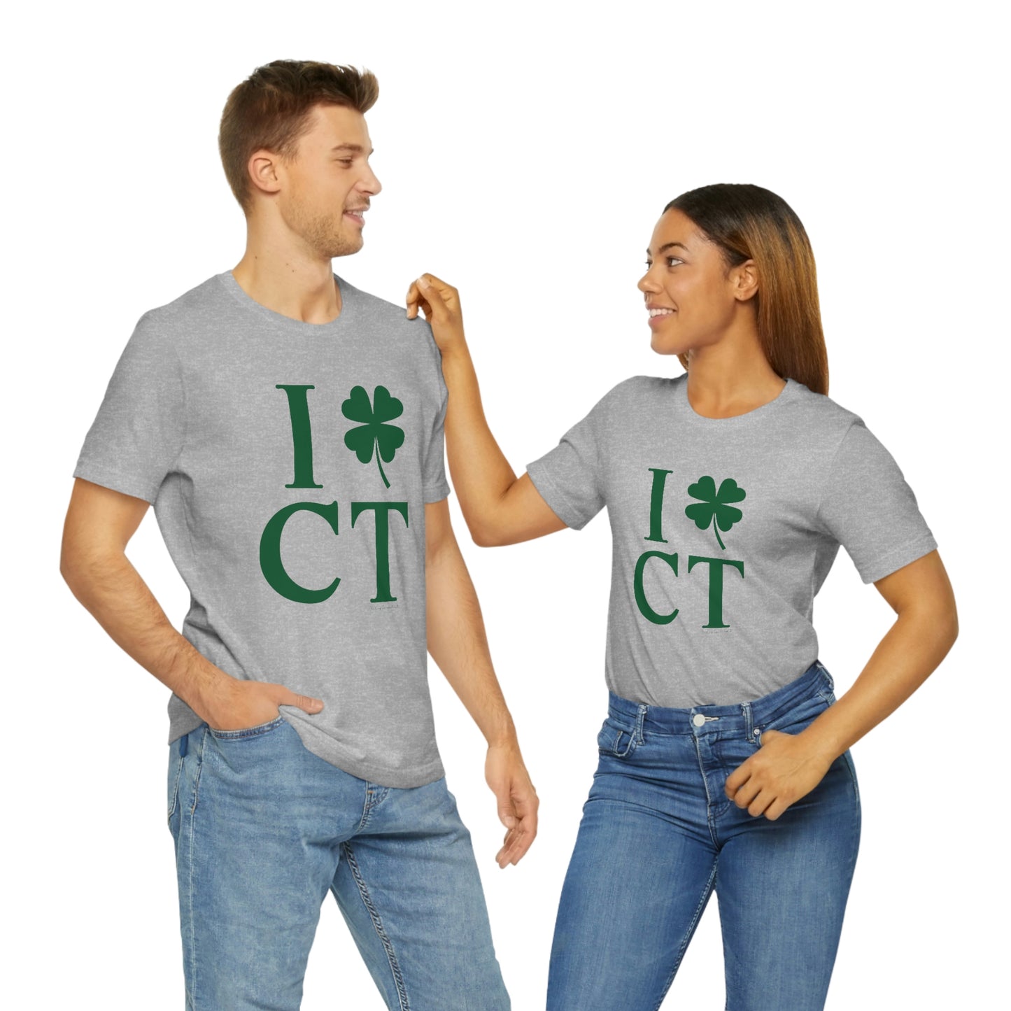 I Clover CT (Green) Unisex Jersey Short Sleeve Tee