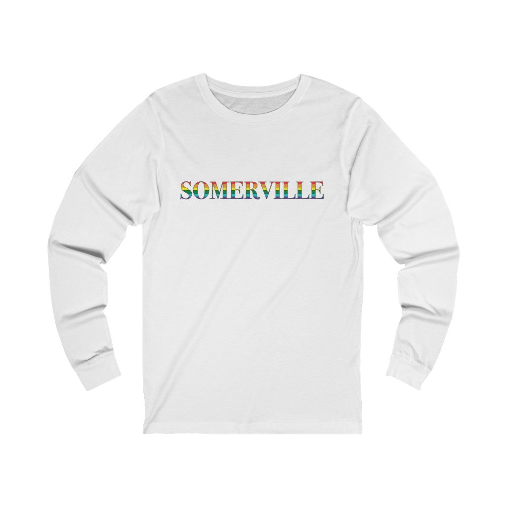 Somerville Rainbow Unisex Jersey Long Sleeve Tee