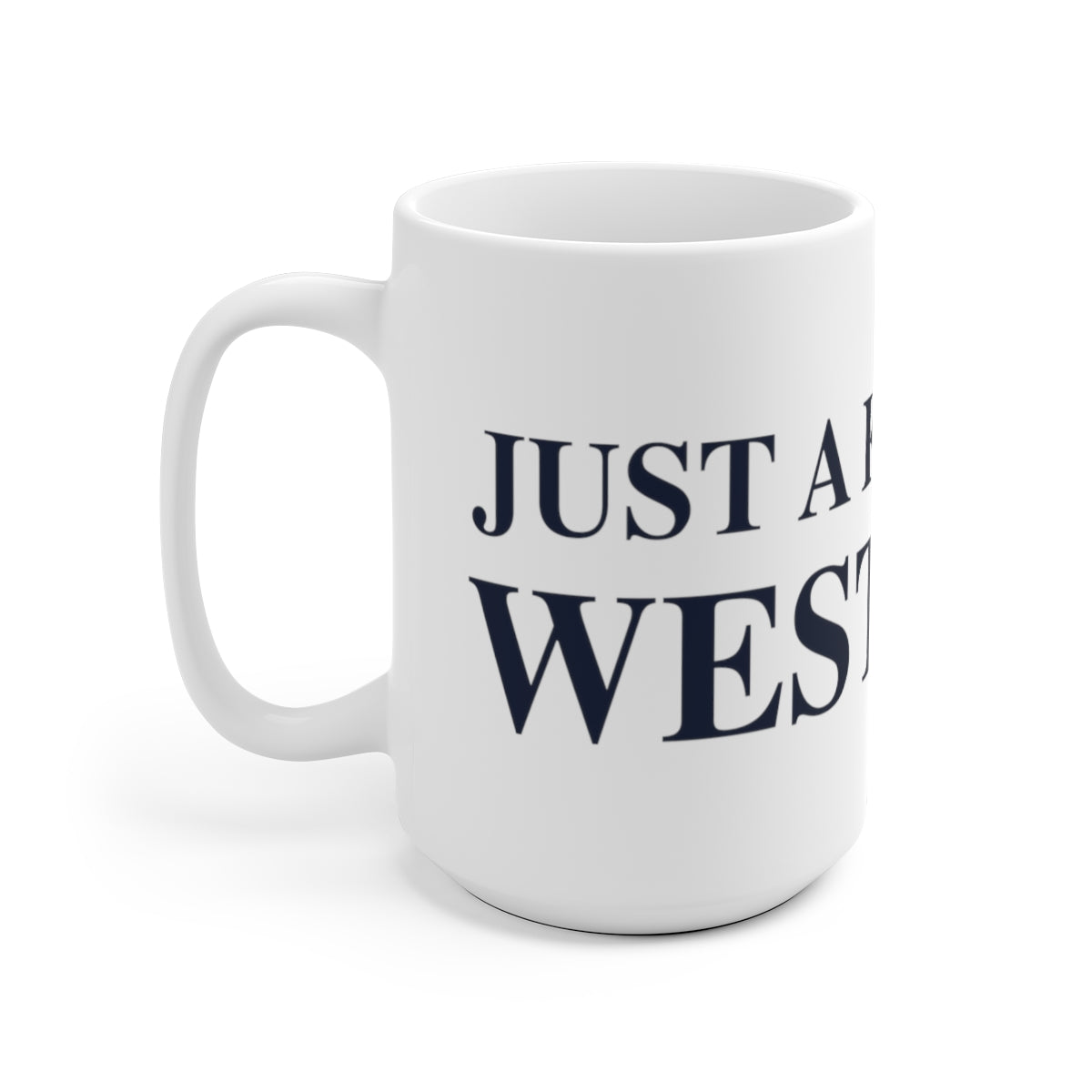 Just a kid from Westport White Ceramic Mug