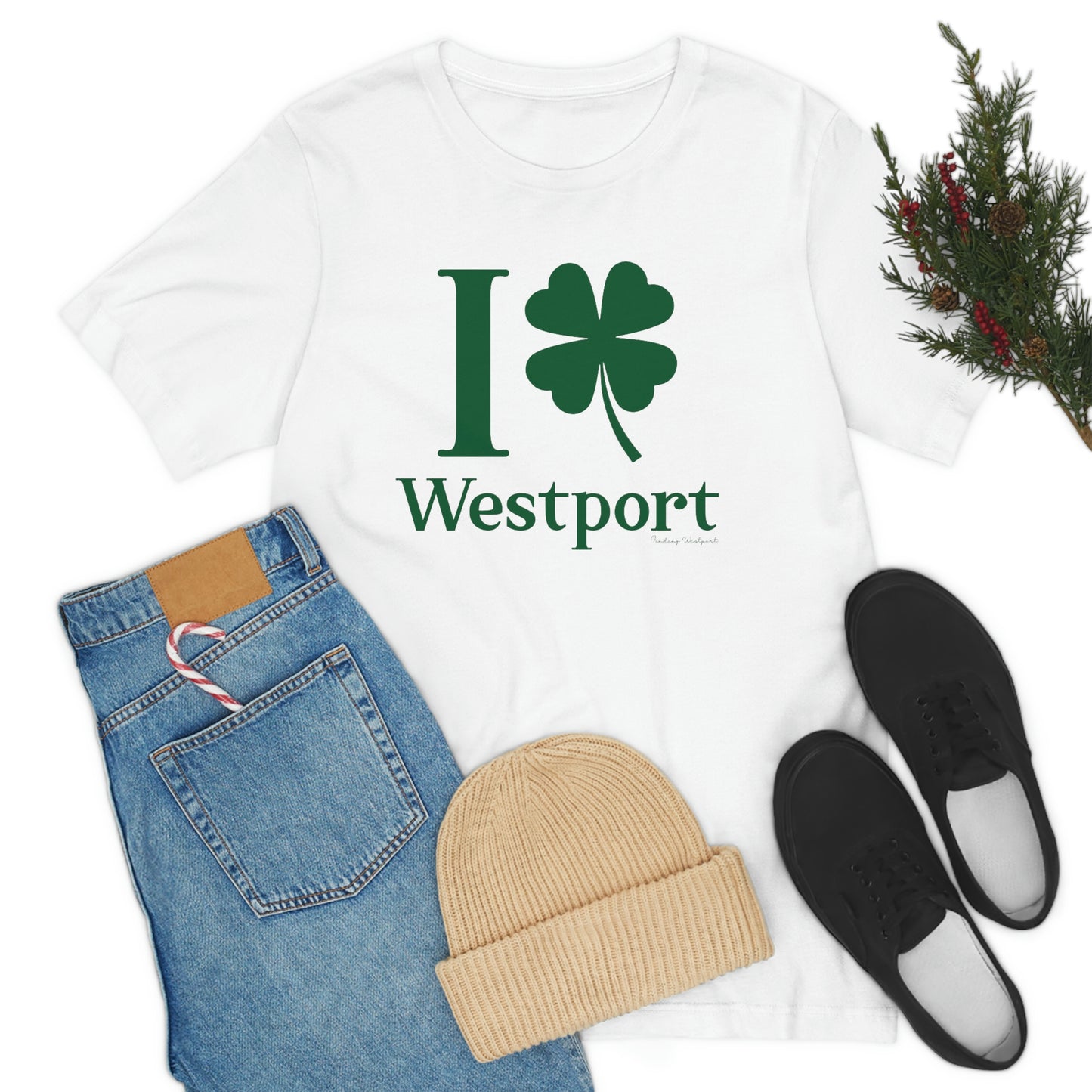 I Clover Westport (Green) Unisex Jersey Short Sleeve Tee