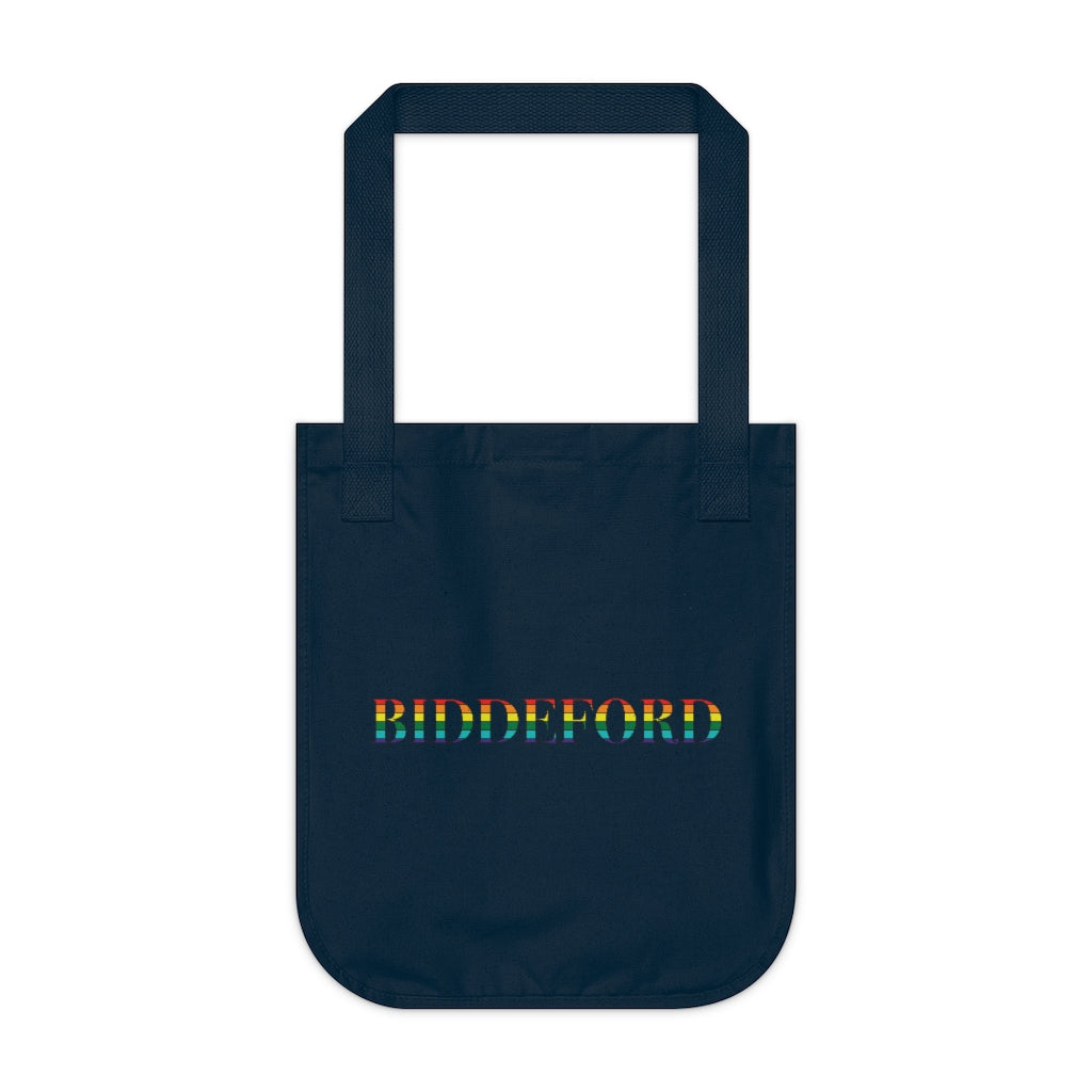 Biddeford Rainbow Organic Canvas Tote Bag