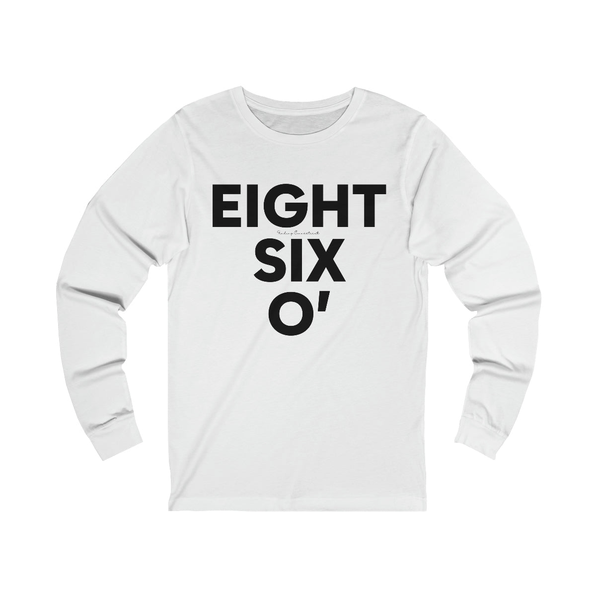 eight six oh . 860 . ct / connecticut long sleeve tee shirt 