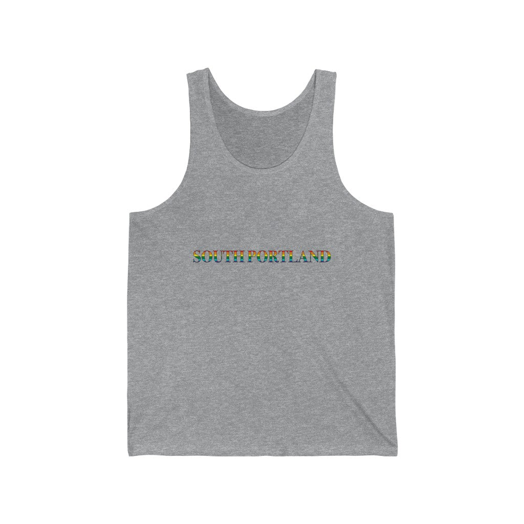 South Portland Rainbow Unisex Jersey Tank