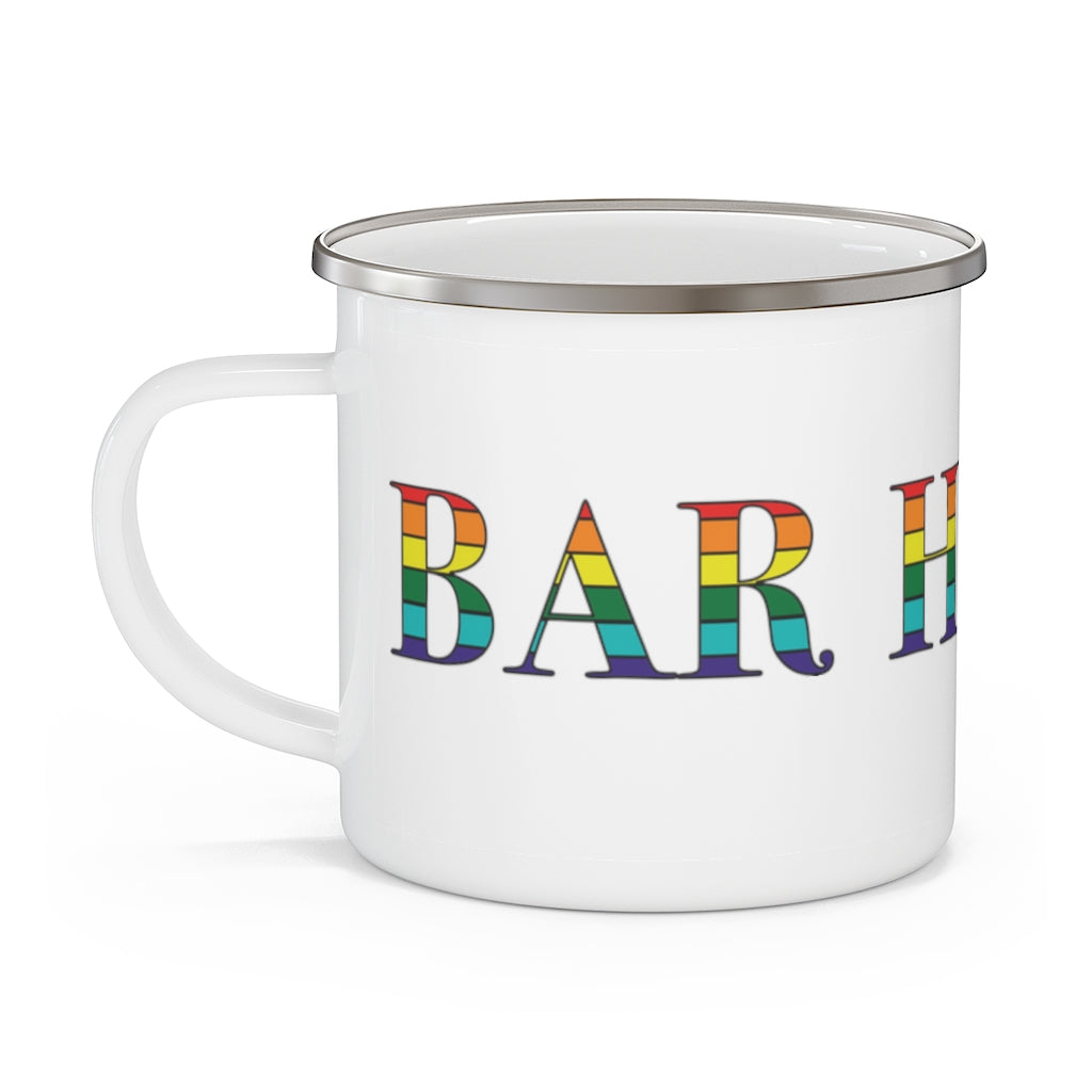 Bar Harbor Rainbow Enamel Camping Mug