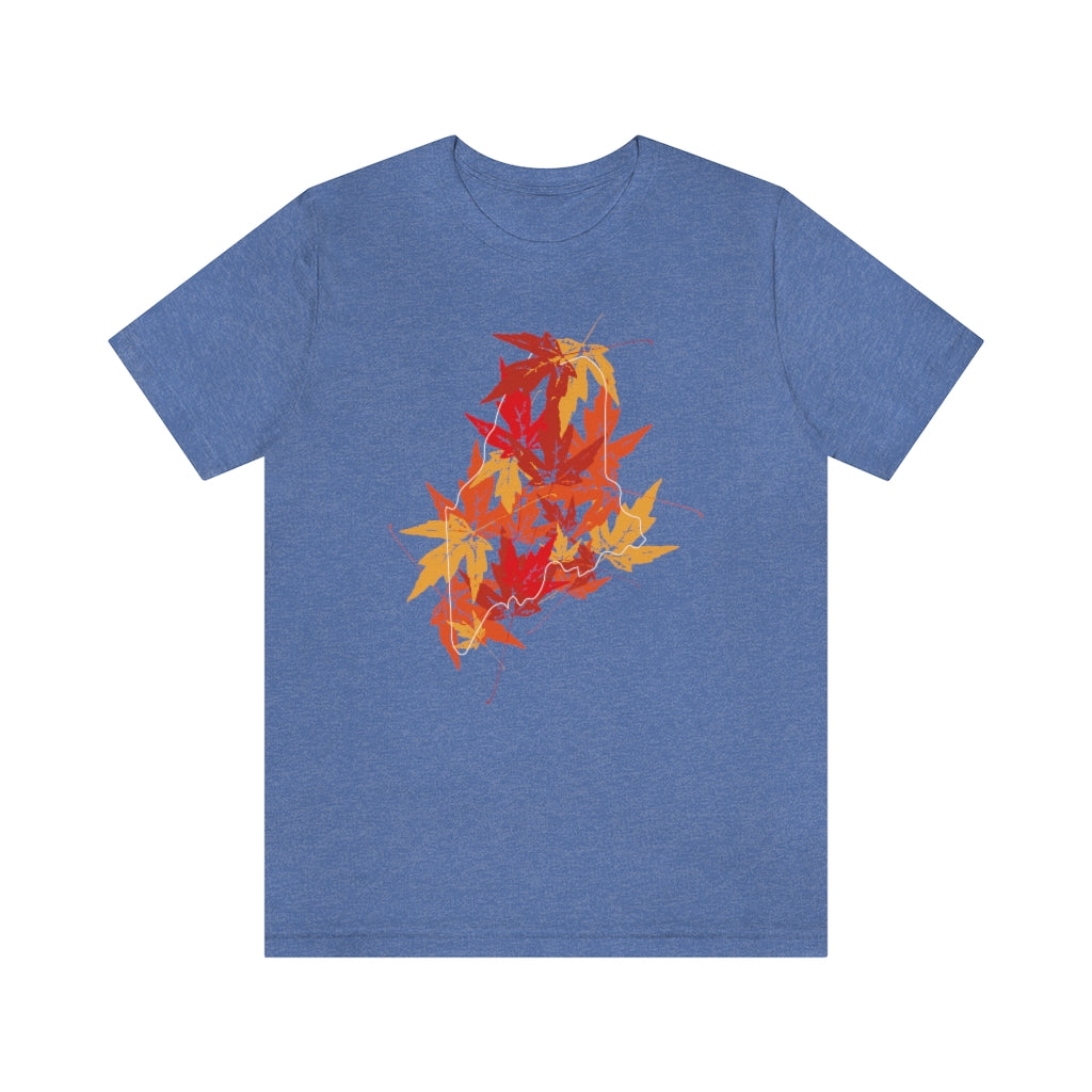 Maine leaves tee shirt