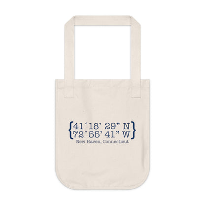 New Haven Coordinates Organic Canvas Tote Bag