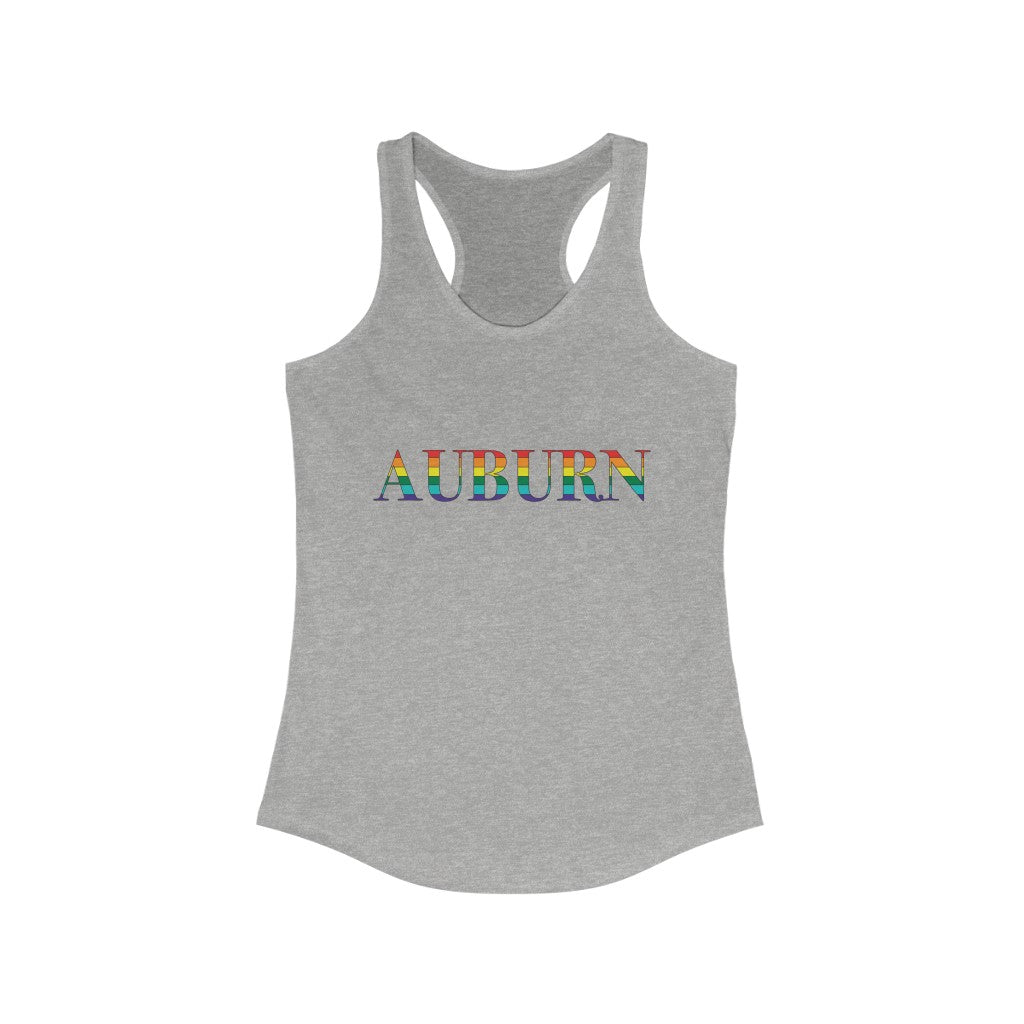 Auburn Rainbow Women's Ideal Racerback Tank