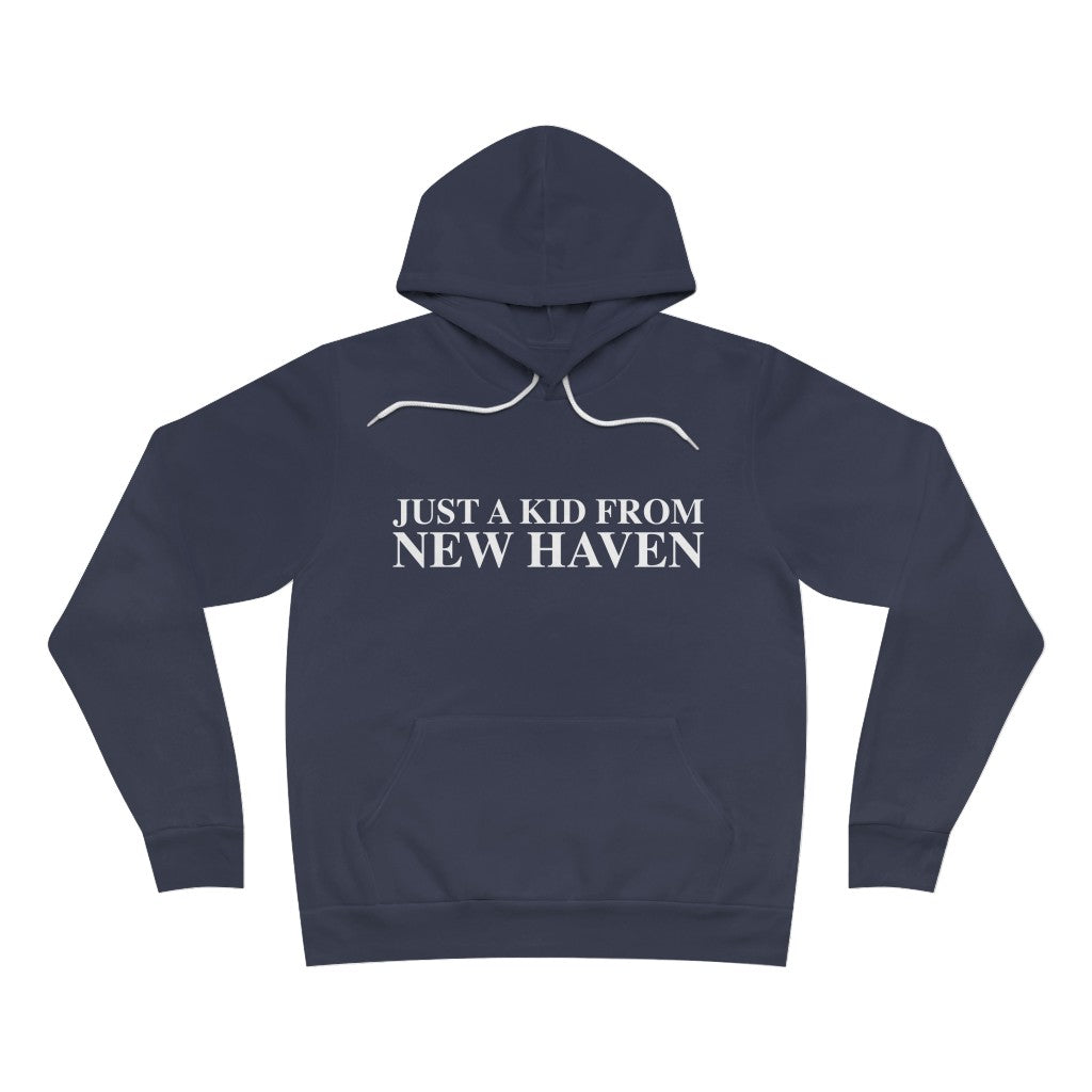 Just a kid from New Haven Unisex Sponge Fleece Pullover Hoodie