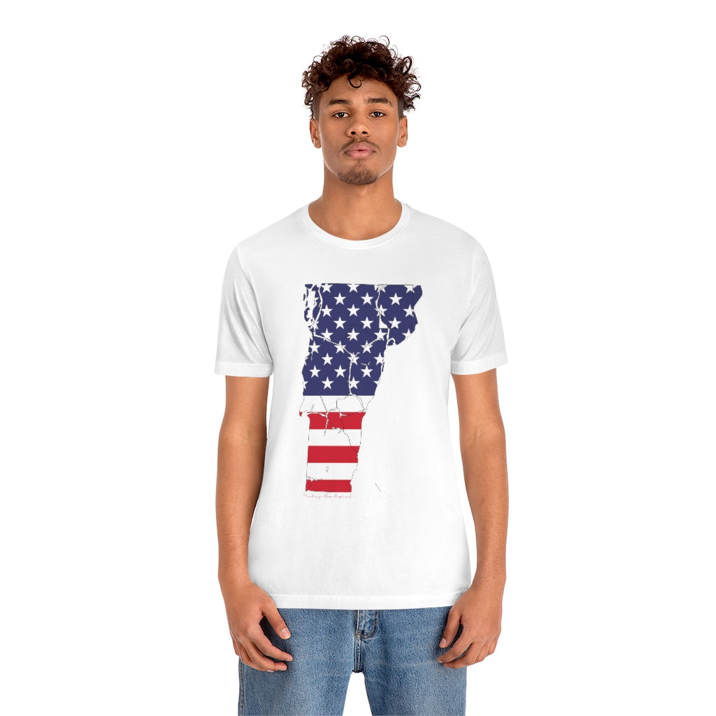 Vermont American Flag collection has tee shirts, mugs, reusable bags, and other apparel and gifts. All proceeds goes to help build the Finding New England brand and get our website up and going. Free shipping on all products. 