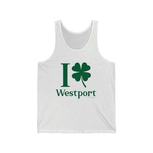 I Clover Westport (Green) Unisex Jersey Tank