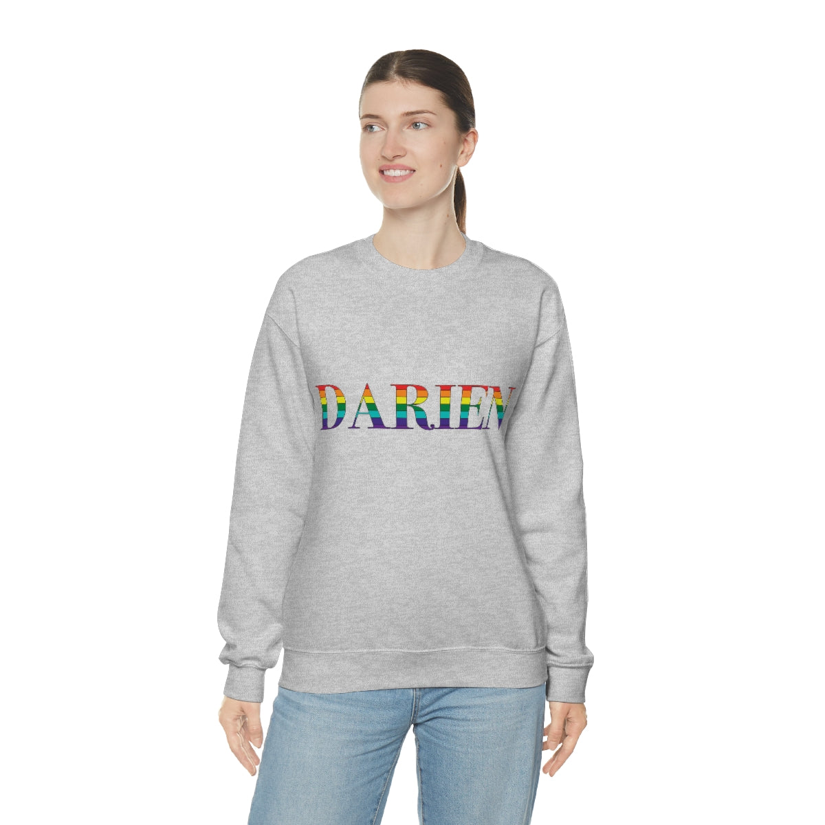 Darien Rainbow Unisex Heavy Blend™ Crewneck Sweatshirt