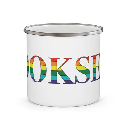 Hooksett Rainbow Enamel Camping Mug