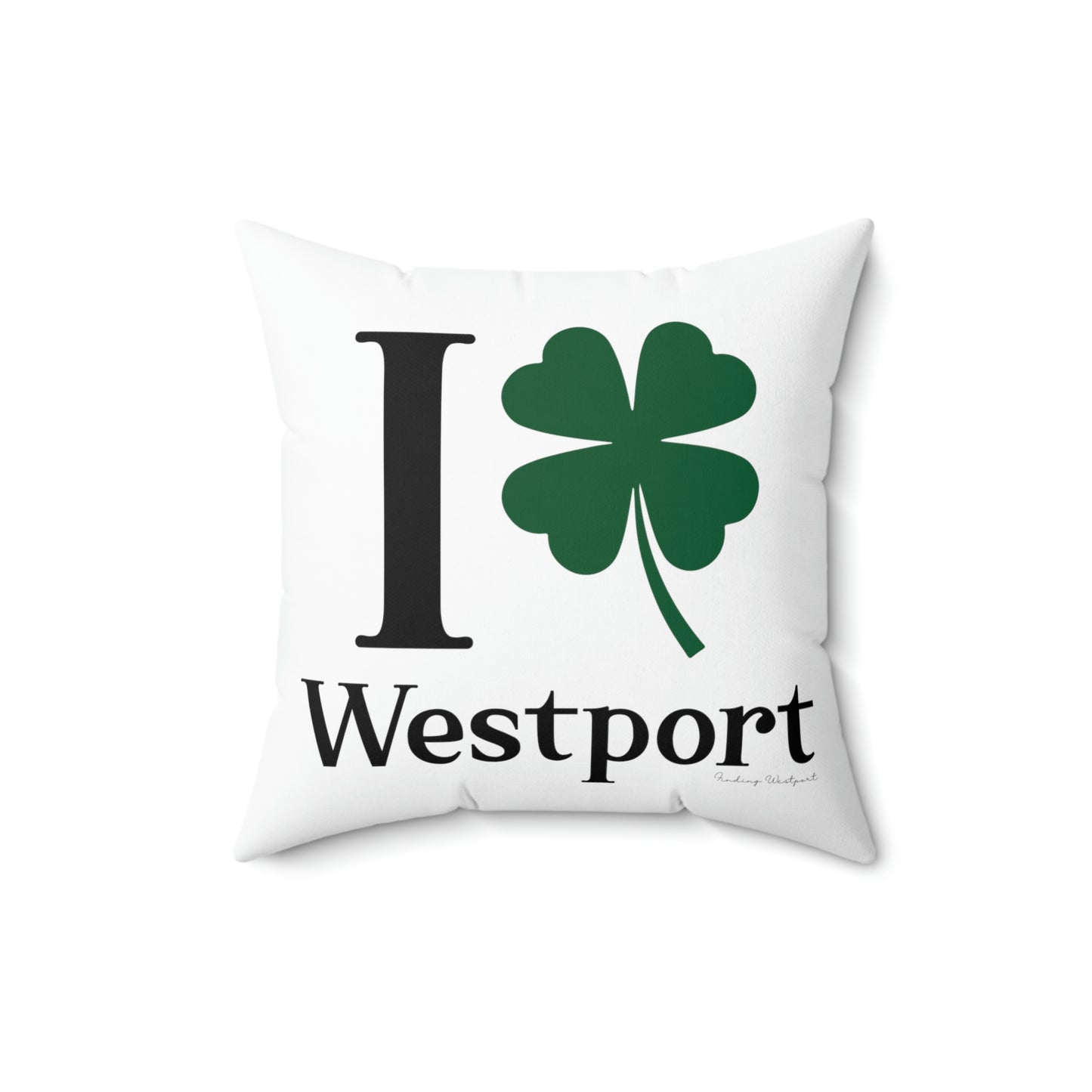 I Clover Westport Spun Polyester Square Pillow