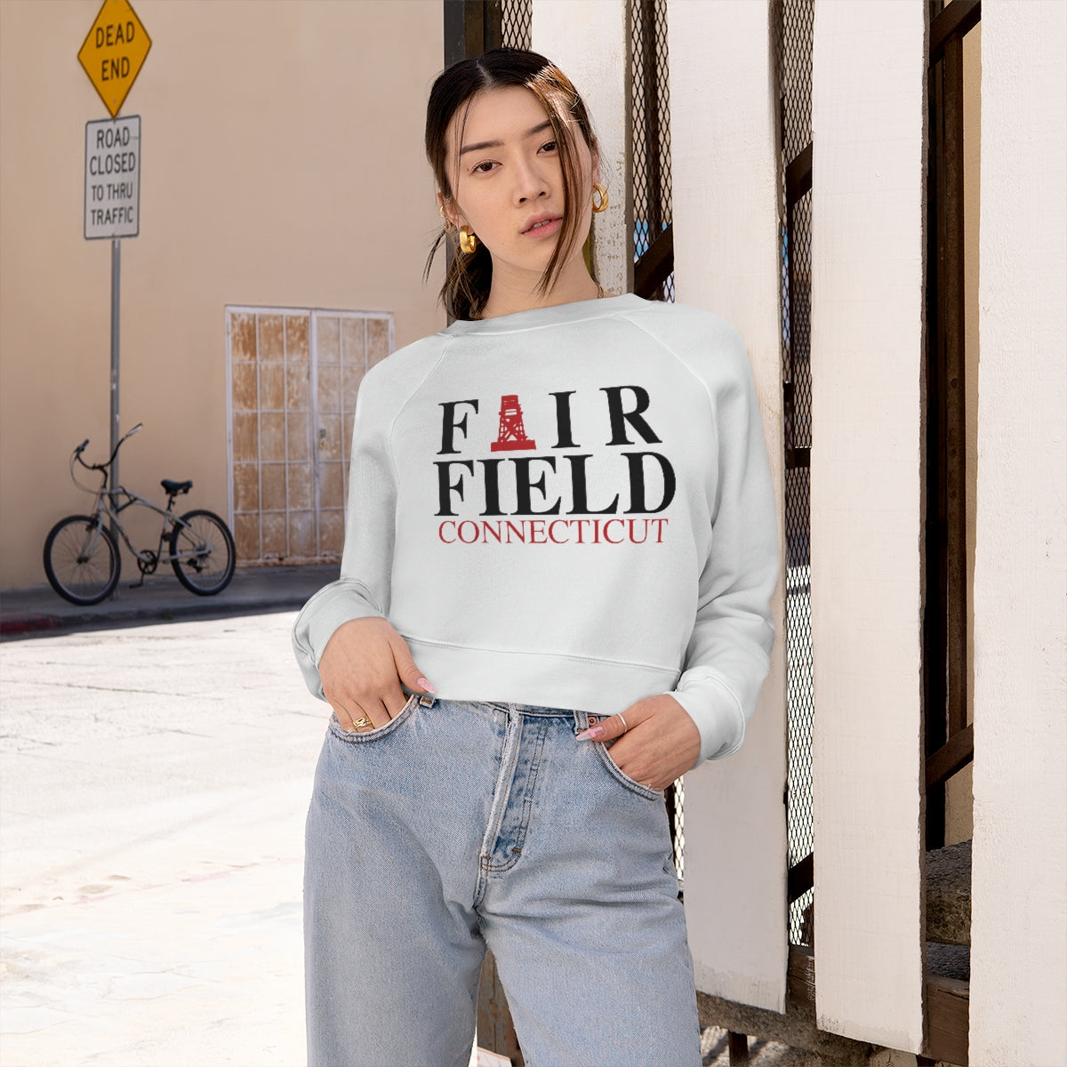 fairfield ct / connecticut womens sweatshirt 