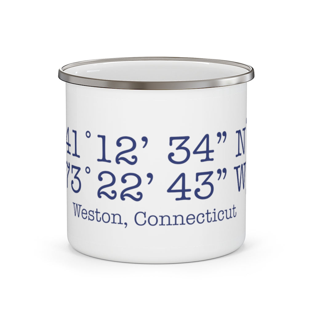 Weston Coordinates Enamel Camping Mug