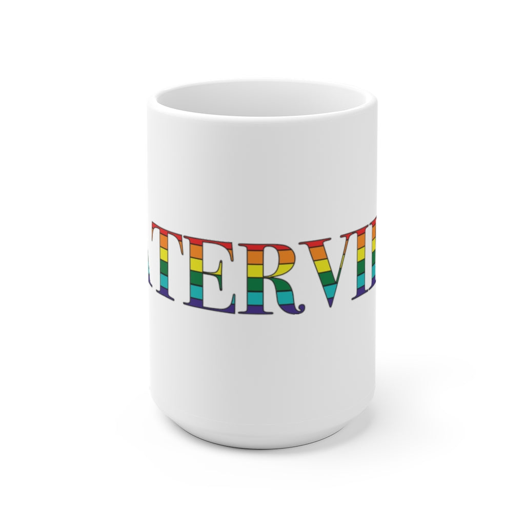 Waterville Rainbow White Ceramic Mug