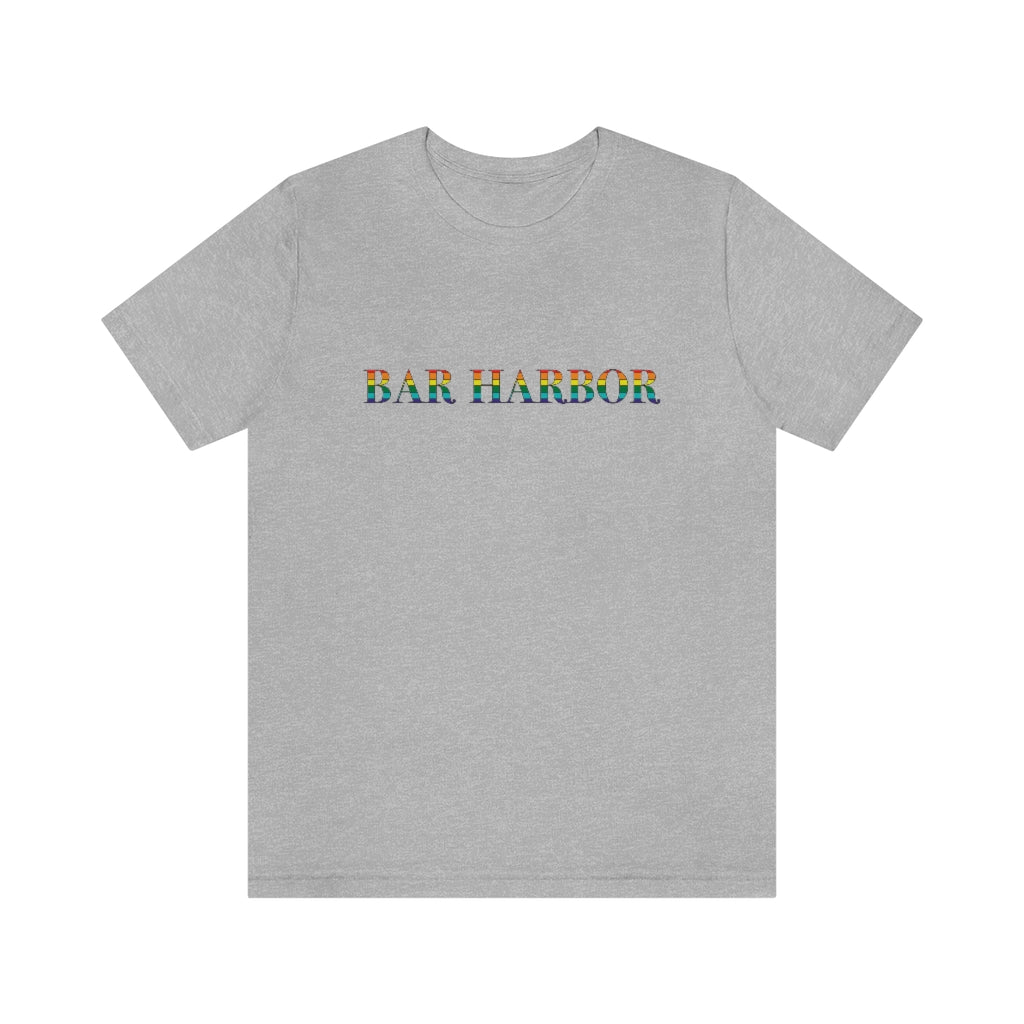 Bar Harbor Rainbow Unisex Jersey Short Sleeve Tee