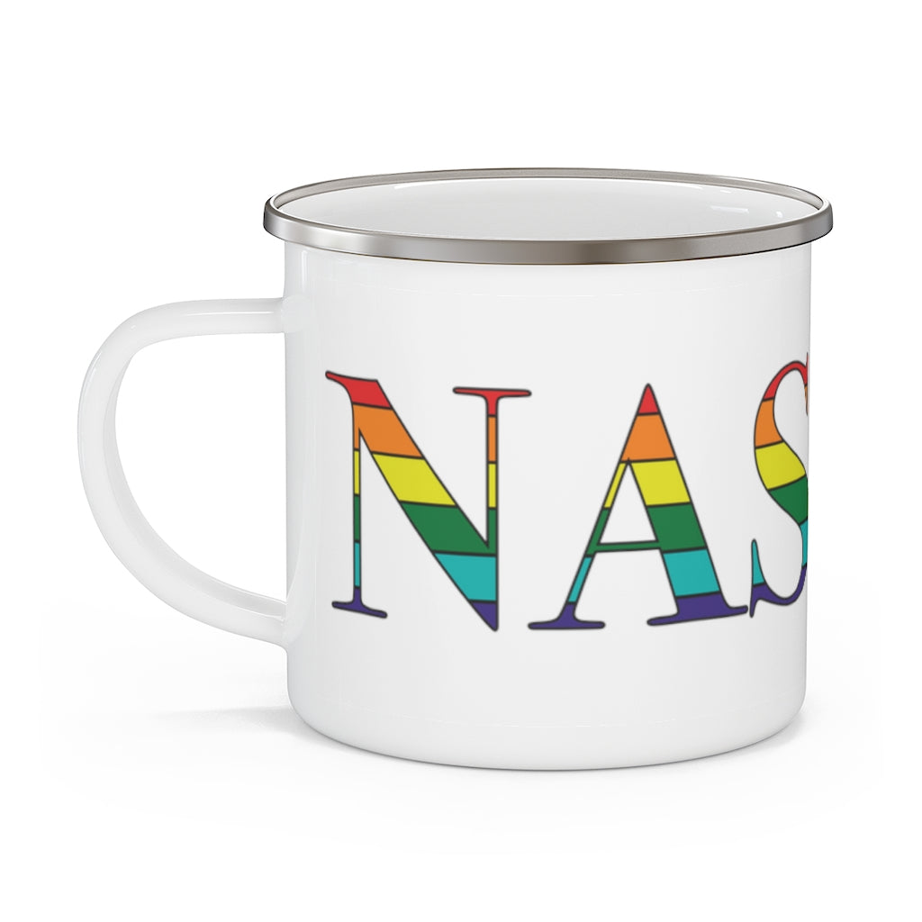 Nashua Rainbow Enamel Camping Mug