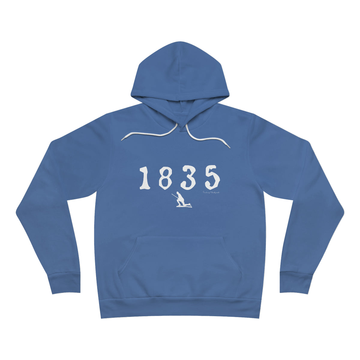 1835 Westport - White Unisex Sponge Fleece Pullover Hoodie