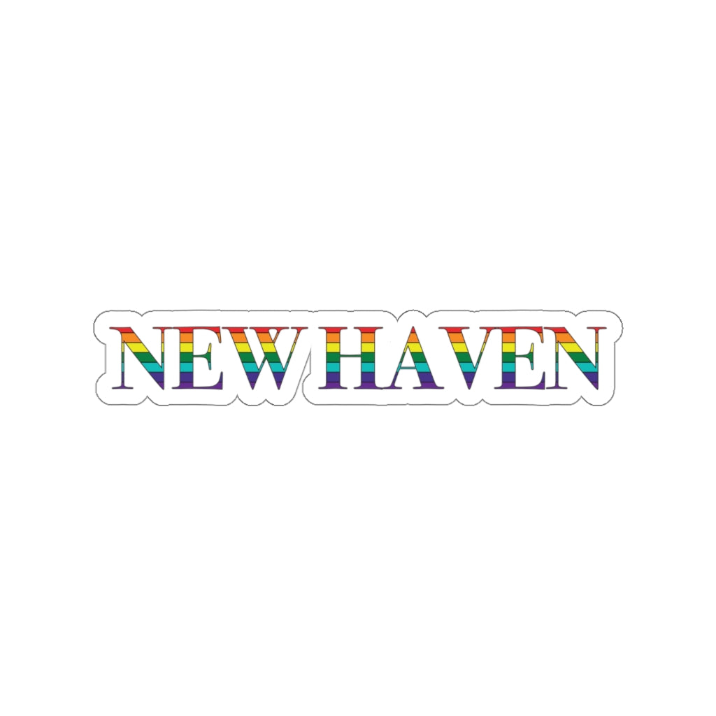 New Haven Rainbow Kiss-Cut Stickers