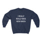 I Really Really Miss New Haven Unisex Heavy Blend Crewneck Sweatshirt