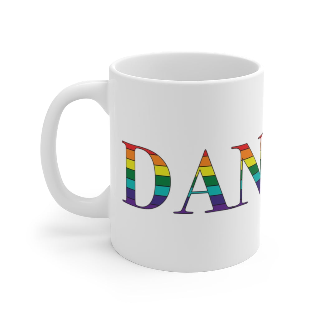 Danbury Rainbow White Ceramic Mug