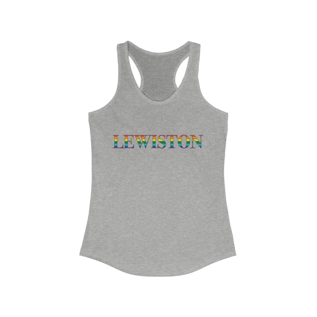 Lewiston Rainbow Women's Ideal Racerback Tank