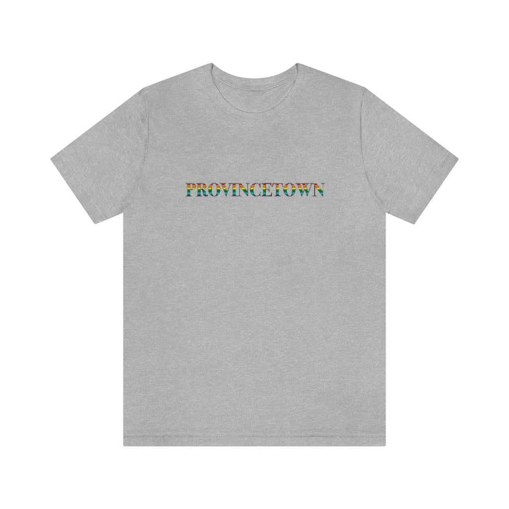 Provincetown Rainbow Unisex Jersey Short Sleeve Tee