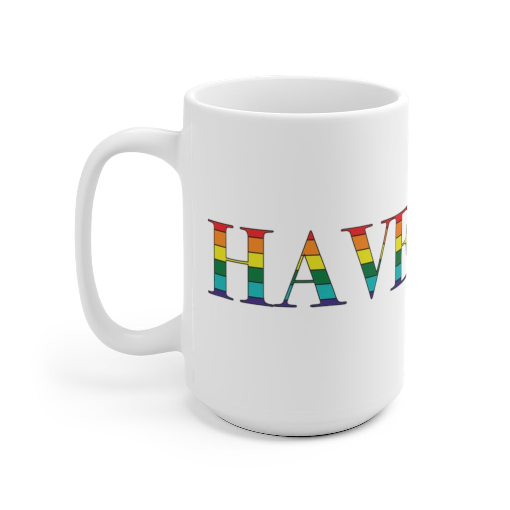 Haverhill Rainbow White Ceramic Mug