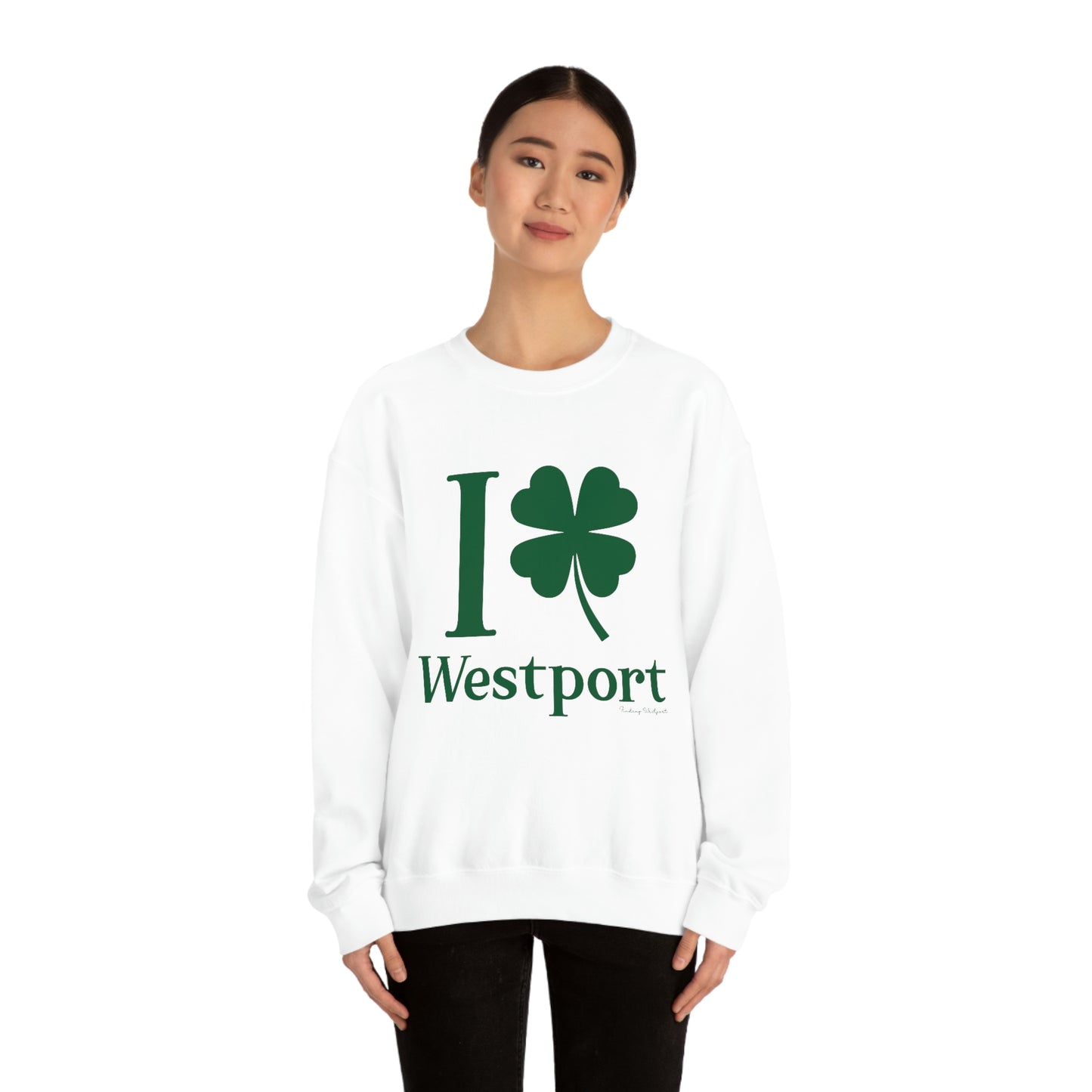 I Clover Westport (Green) Unisex Heavy Blend™ Crewneck Sweatshirt