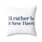 new haven ct / connecticut pillow and home decor 