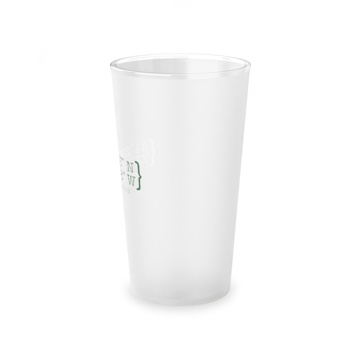 Danbury Coordinates Frosted Pint Glass, 16oz