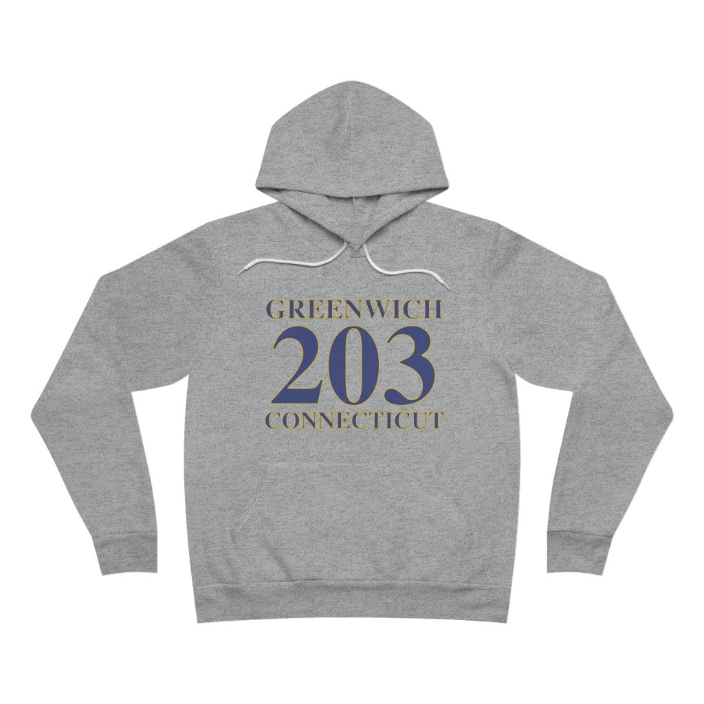 Greenwich Connecticut 203 hoodie or hooded sweatshirt