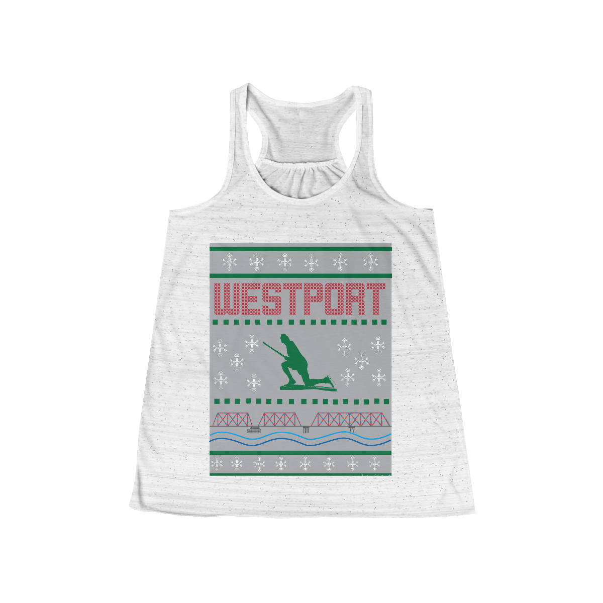 westport ct / connecticut ugly christmas sweater womens tank top shirt 