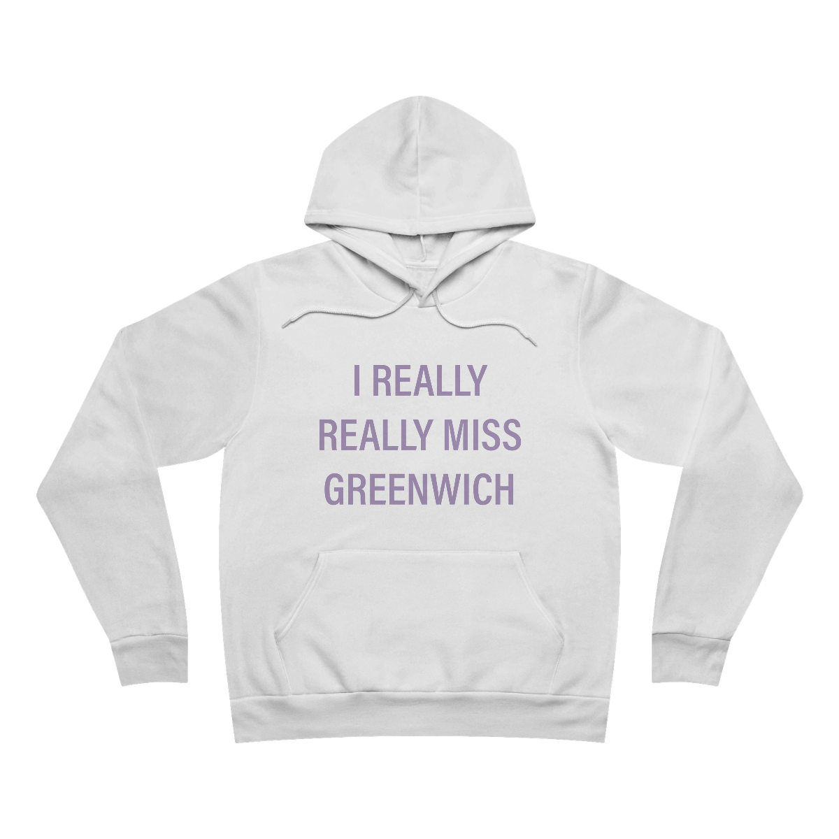 I Really Really Miss Greenwich Unisex Sponge Fleece Pullover Hoodie