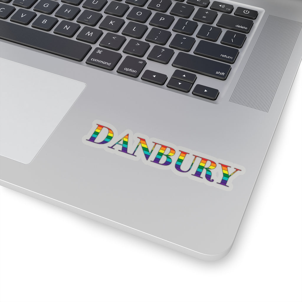 danbury rainbow stickers, danbury ct pride