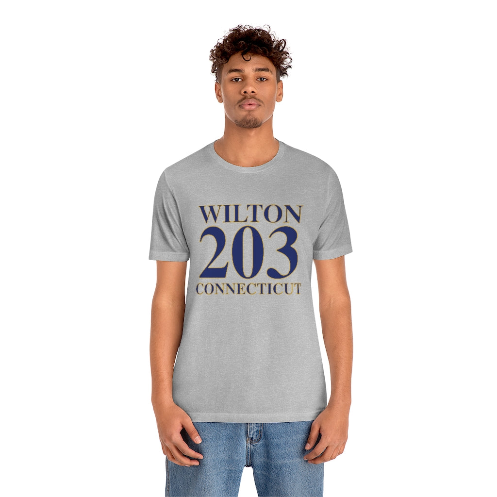 Wilton 203 Connecticut Unisex Jersey Short Sleeve Tee