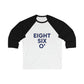 Eight Six O' Unisex 3\4 Sleeve Baseball Tee