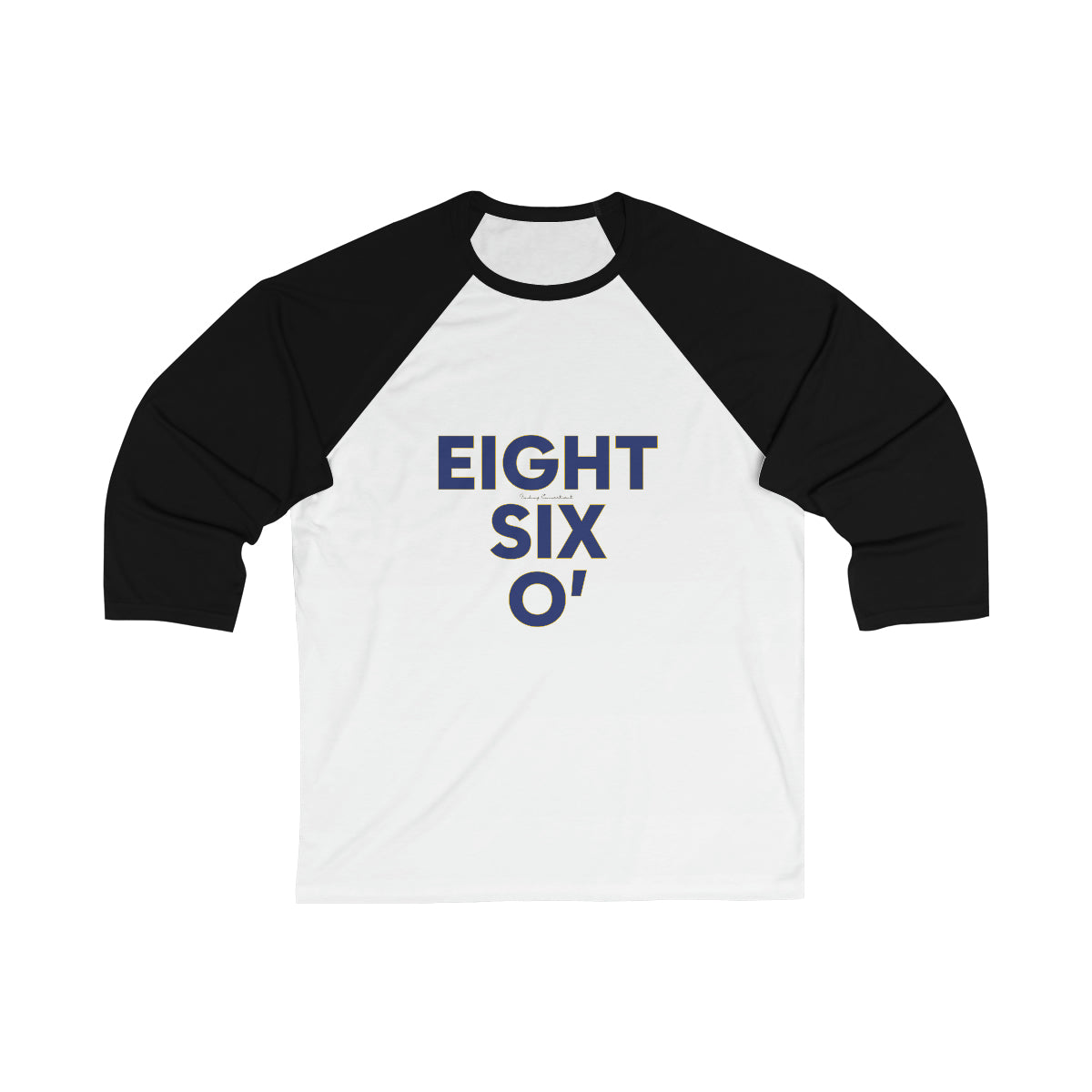 Eight Six O' Unisex 3\4 Sleeve Baseball Tee