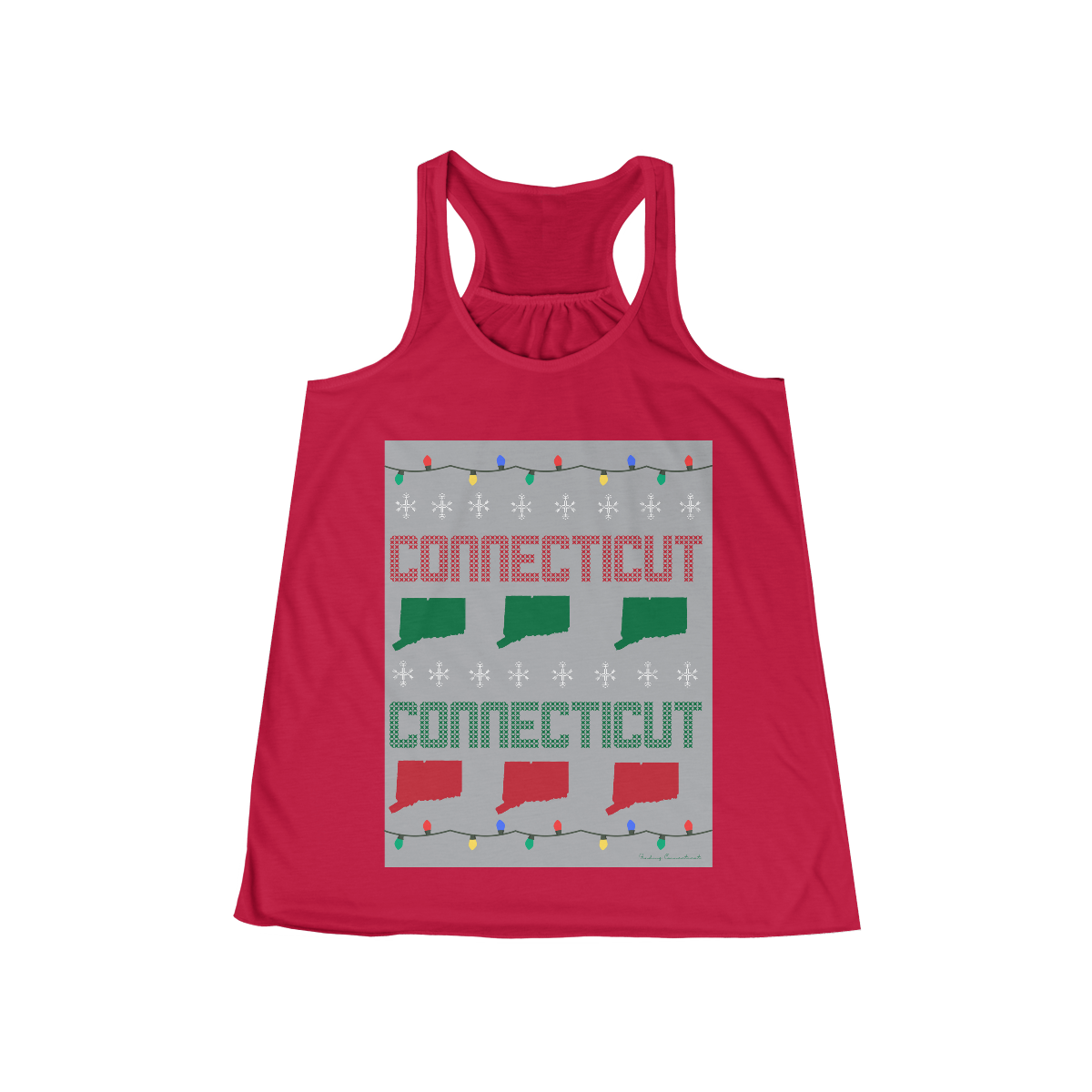 connecticut ugly holiday tank top shirt 