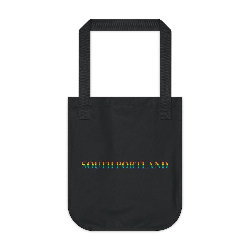 South Portland Rainbow Organic Canvas Tote Bag